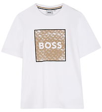 BOSS T-Shirt - Hvid m. Print