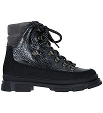 Angulus Vinterstøvler - Tex - Black Shine/Dark Grey