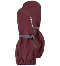 Didriksons Regnluffer m. Fleece - PU - Pileglove - Anemon Red