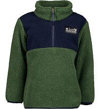 Didriksons Fleecetrøje - Teddy - Gosig - Light Moss