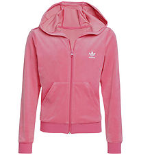 adidas Originals Cardigan - Velour - Pink Fusion/Hvid