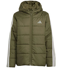 adidas Performance Dynejakke - J Ess 3S - Olistr/Black