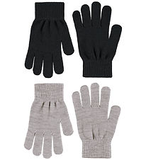 Molo Handsker - 2-pak - Strik - Kiddy - Grey melange