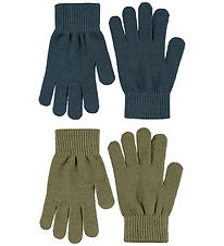 Molo Handsker - 2-pak - Strik - Kiddy - Bark Green
