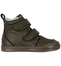 Pom Pom Vinterstøvler - Sneaker Wool Booty - Dark green