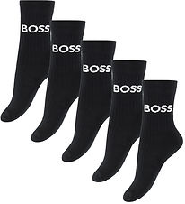 BOSS Strømper - 5-pak - Sort m. Logo