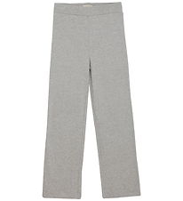 Creamie Bukser - Rib - Light Grey Melange