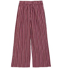 Creamie Bukser - Woven Stripe - Crushed Berry