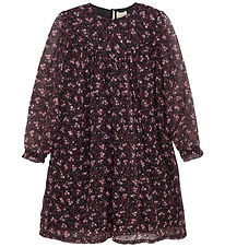 Creamie Kjole - Dress Flower Dobby - Black