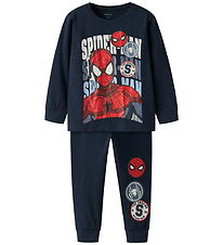 Name It Nattøj - 2-delt - Spiderman - NmmOcti - Navy Blazer