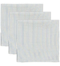 Konges Sløjd Stofbleer - 65x65 cm - 3-pak - Stripe Bluie