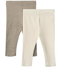 Wheat Leggings - Rib - 2-pak - Jules - Gravel Melange