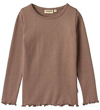 Wheat Bluse - Rib - Ida - Toffee Brown