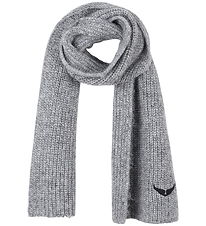 Zadig & Voltaire Halstørklæde - Strik - Heather Grey