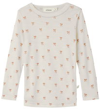 Lil' Atelier Bluse - Uld/Modal - NmfNalu - Turtledove/Melange