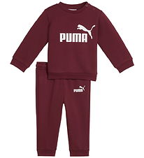 Puma Sweatsæt - Minicats ESS Crew - Ruby Shimmer