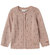 Name It Cardigan - Strik - Uld - NmfWrilla - Shadow Gray