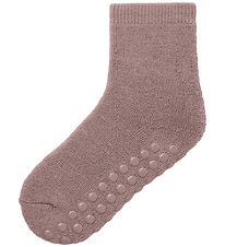 Name It Strømper - Uld/Bomuld - NmfWaski - Skridsikker - Antler