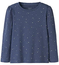 Name It Bluse - NmfNelia - Blue Indigo