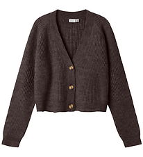 Name It Cardigan - Noos - Strik - NkfHolly - Seal Brown