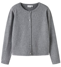 Name It Cardigan - Noos - Strik - NkfSaluna - Grey Melange
