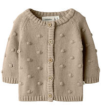 Lil' Atelier Cardigan - Strik - NbfEmlen - Oxford Tan