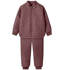 Name It Regnsæt - Quilt - NmmMud - Rose Brown