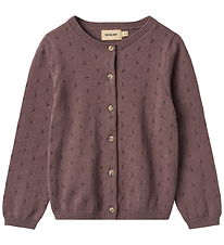 Wheat Cardigan - Strik - Maia - Plum
