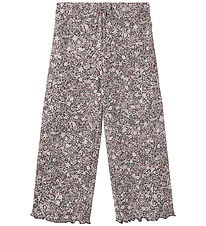 Wheat Bukser - Ela - Purple Stone Flowers