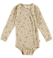 Joha Slå-om Body l/æ - Uld - Beige m. Stjerner