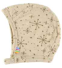 Joha Babyhjelm - 1-lags - Uld - Beige m. Stjerner