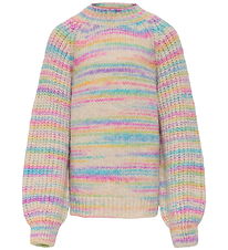 Kids Only Bluse - Strik - KogCarma - Pumice Stone/w. Multi Space