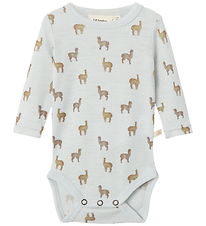 Lil Atelier Body l/æ - NbmNoel - Uld - Gray Dawn/LAMA