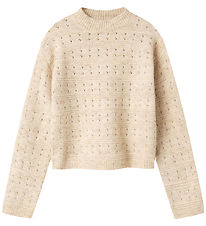 LMTD Bluse - Strik - NlfNamely - Oatmeal