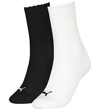 Puma Strømper - 2-pak - Hvid/Sort