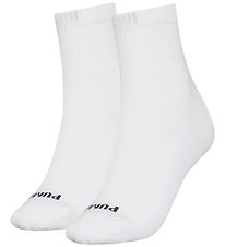 Puma Strømper - Short Crew - Heart Logo - 2-pak - Hvid/Sort