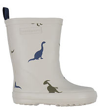 Bundgaard Gummistøvler m. For - Wide Fit - aspen - Ivory Dino