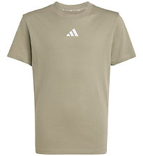 adidas Performance T-shirt - 160 - Silver Pebble/Hvid