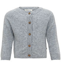 Minimalisma Cardigan - Inka - Uld- Gråmeleret