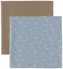 Müsli Stofbleer - 2-pak - 75x75 - Stars - Jasmin Blue/Balsam Cre