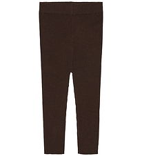 FUB Leggings - Rib - Strik - Uld - Mocca