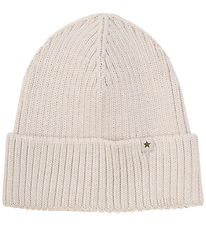 Huttelihut Hue - Uld - Strik - Sand Melange