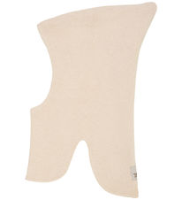 Huttelihut Elefanthue - 2-lags - Uld - Strik - Sand Melange