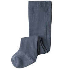 Name It Strømpebukser - Uld/Bomuld - NbmWak - Ombre Blue