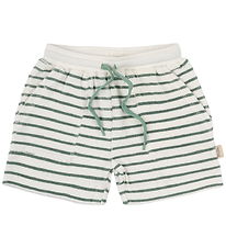 Petit Piao Sweatshorts - Pocket - Off white/green