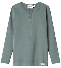 MarMar Bluse - Modal - Rib - Dusty Green