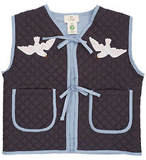 Copenhagen Colors Vest - Quiltet - Brun/Blå Tern