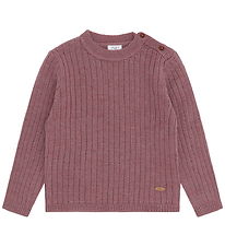 Hust and Claire Bluse - Strik - HCPil Wool Rib - Pale Mauve