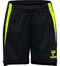 Hummel Shorts - hmlLEAD - Black/Green Gecko