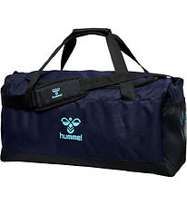 Hummel Sportstaske - hmlCORE - Marine/Blue Fish